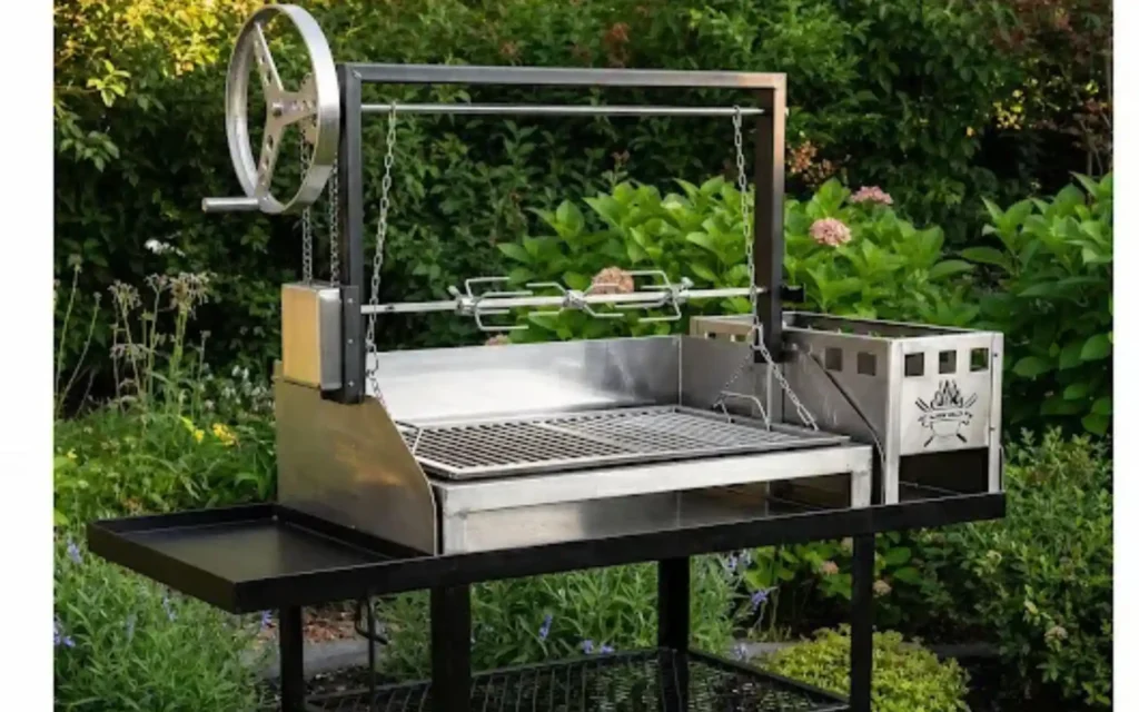 Kwik Braai SA cable braai stand grid and steel frame detail
